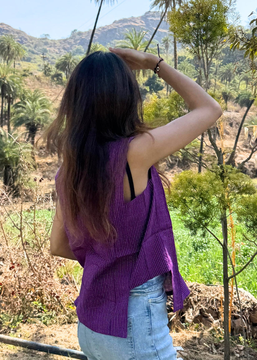 Purple Sleeveless Top