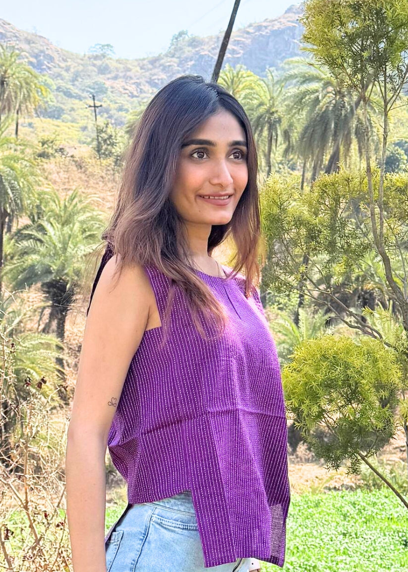 Purple Sleeveless Top