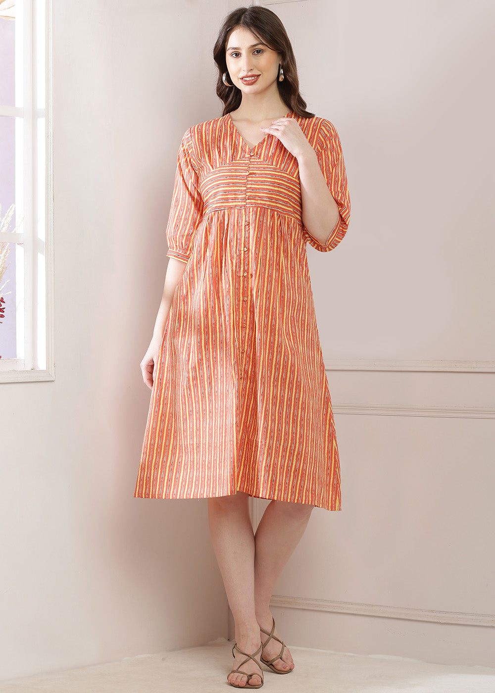 A-Line Dress With A Corset Design And Belt, Perfect For A Stylish Look Suparshavstudio A-Line Dress With A Corset Design And Belt, Perfect For A Stylish Look Suparshavstudio