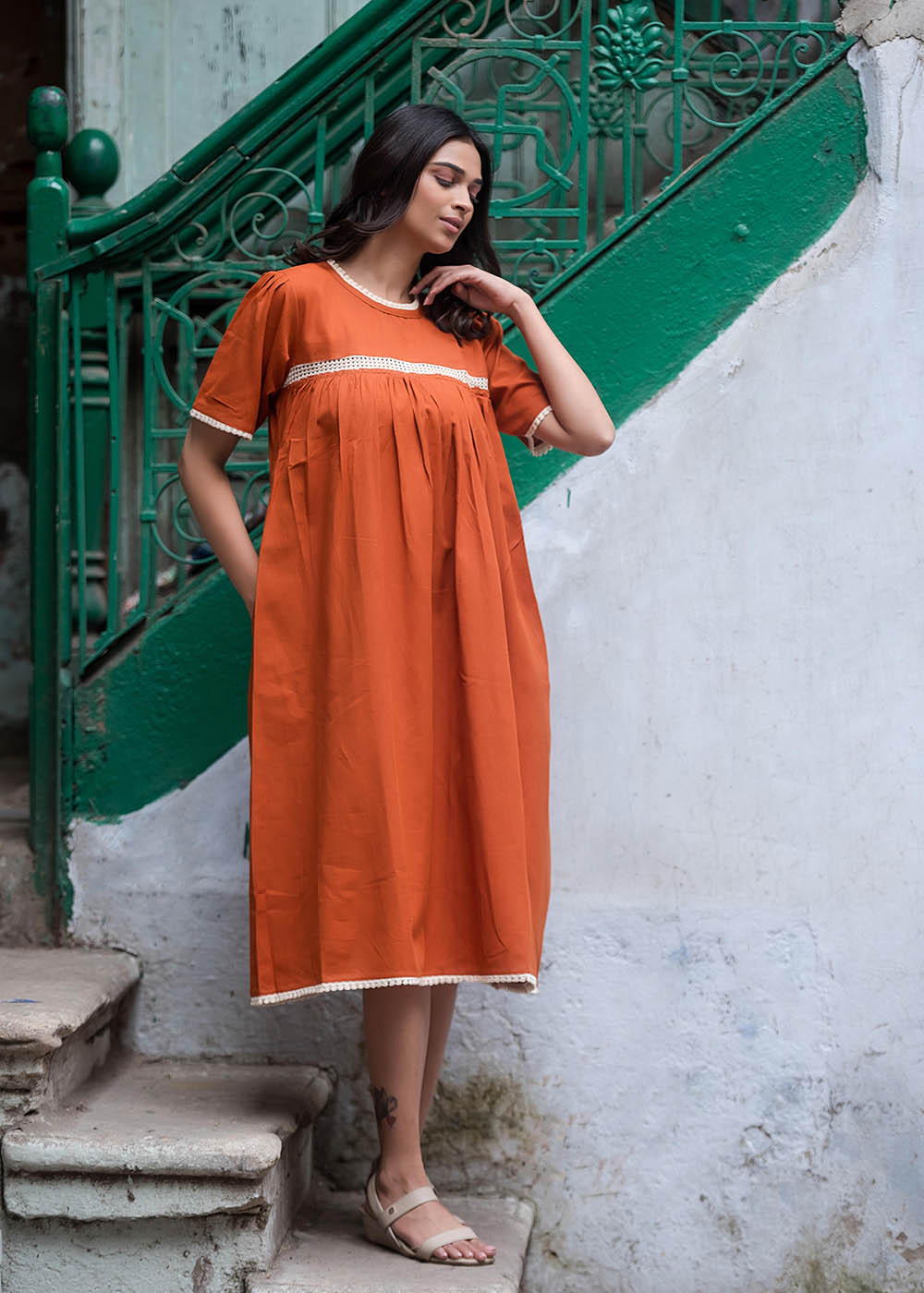 Fascinating Orange Dress