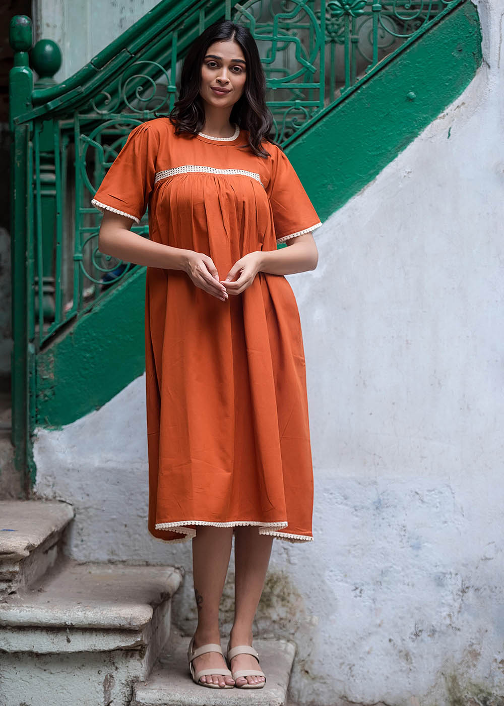 Fascinating Orange Dress