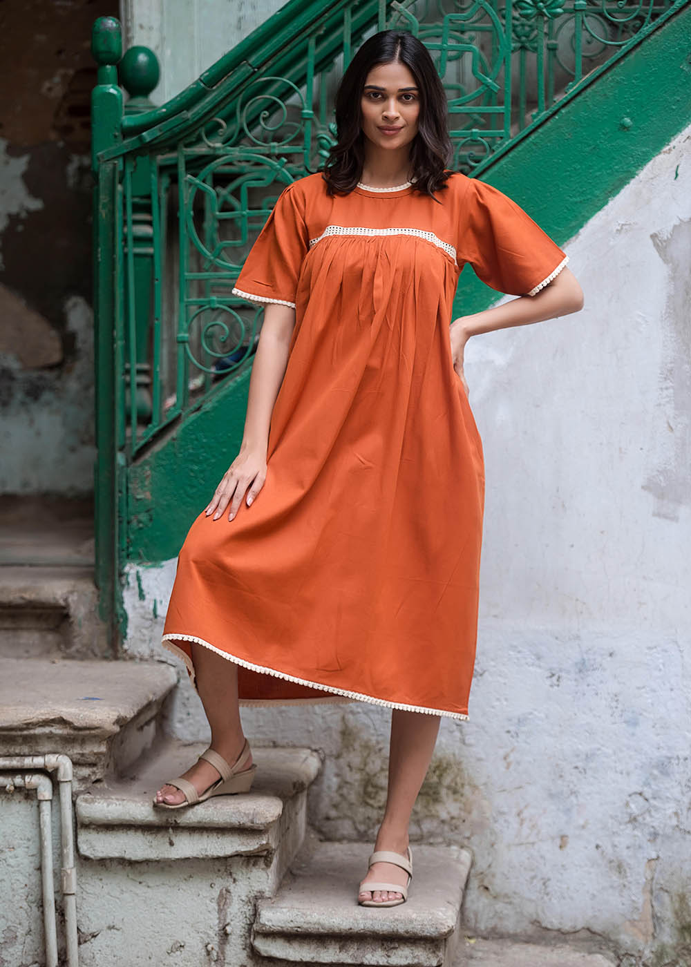 Fascinating Orange Dress
