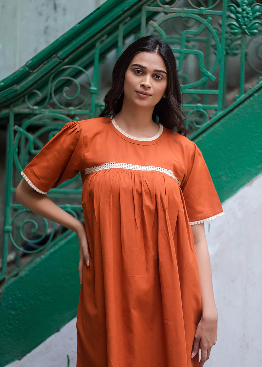 Fascinating Orange Dress