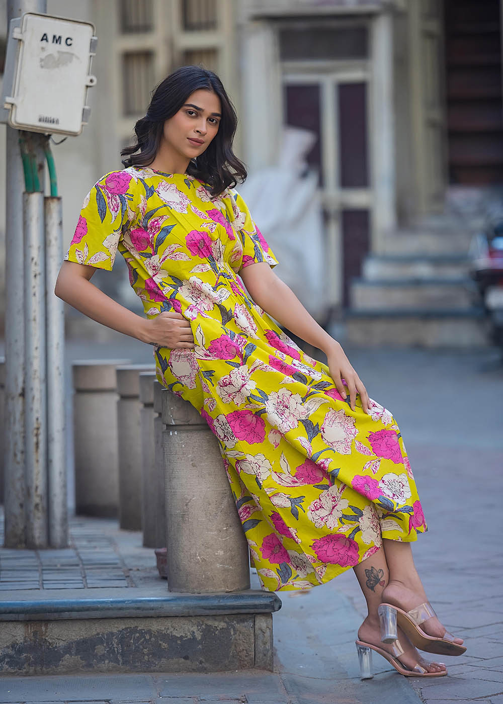 A-Line Fit & Flare Dress With Pocket
