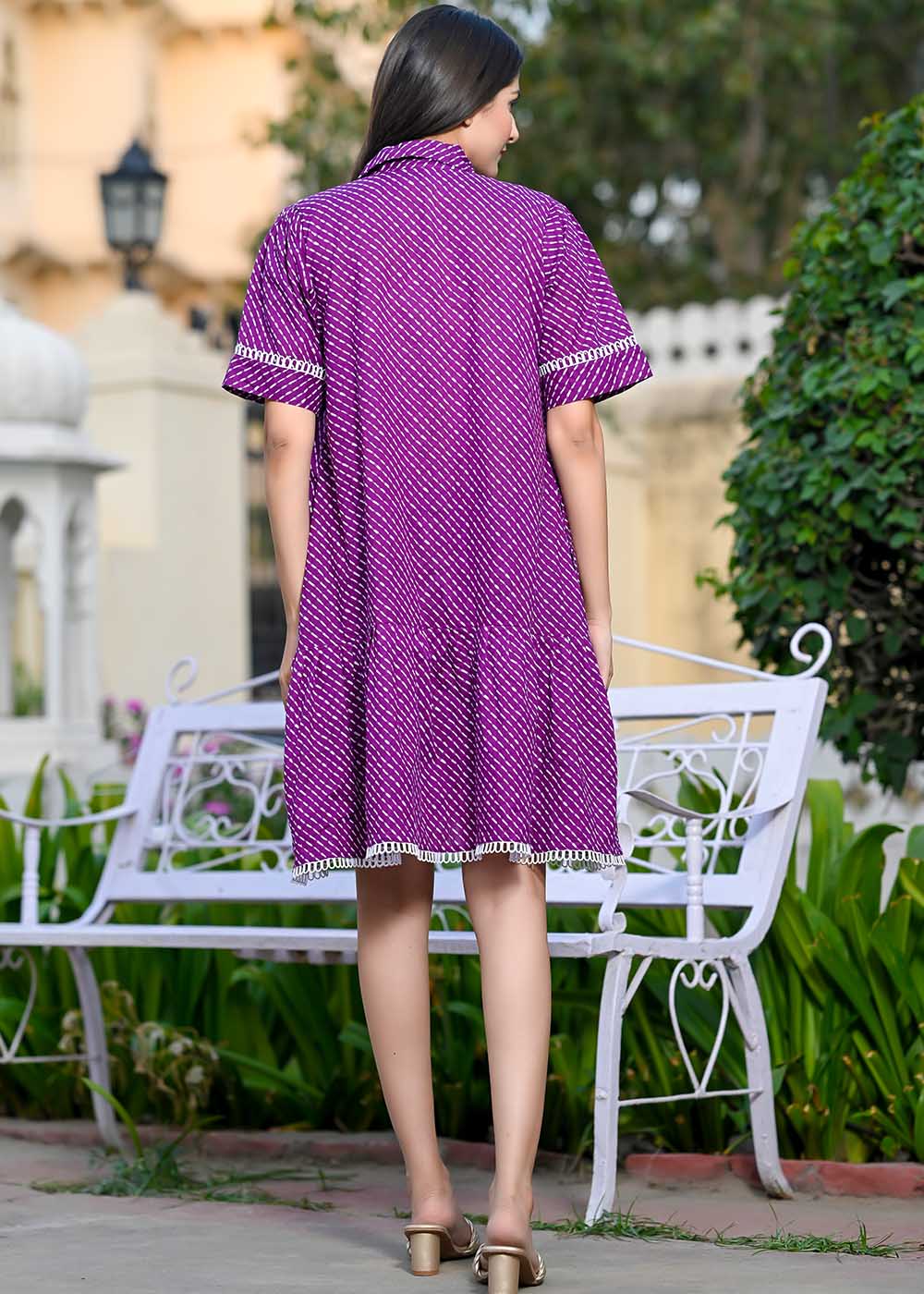 Blissful Grandeur Purple Dress With Pocket