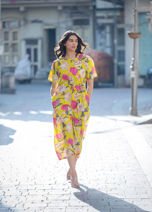 A-Line Fit & Flare Dress With Pocket
