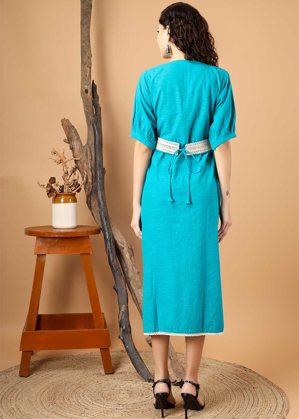 Sheath Dress With Belt