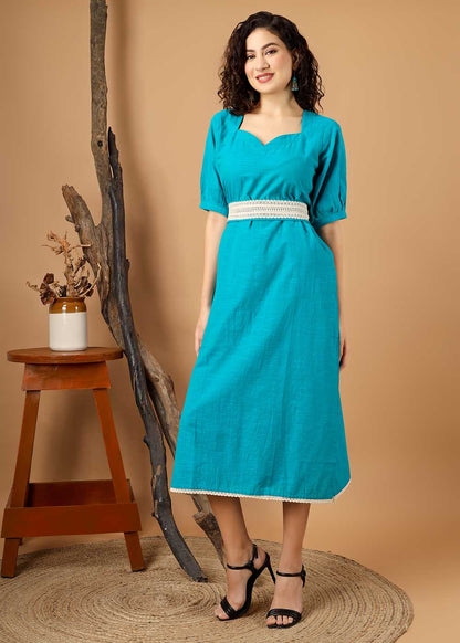 Sheath Dress With Belt