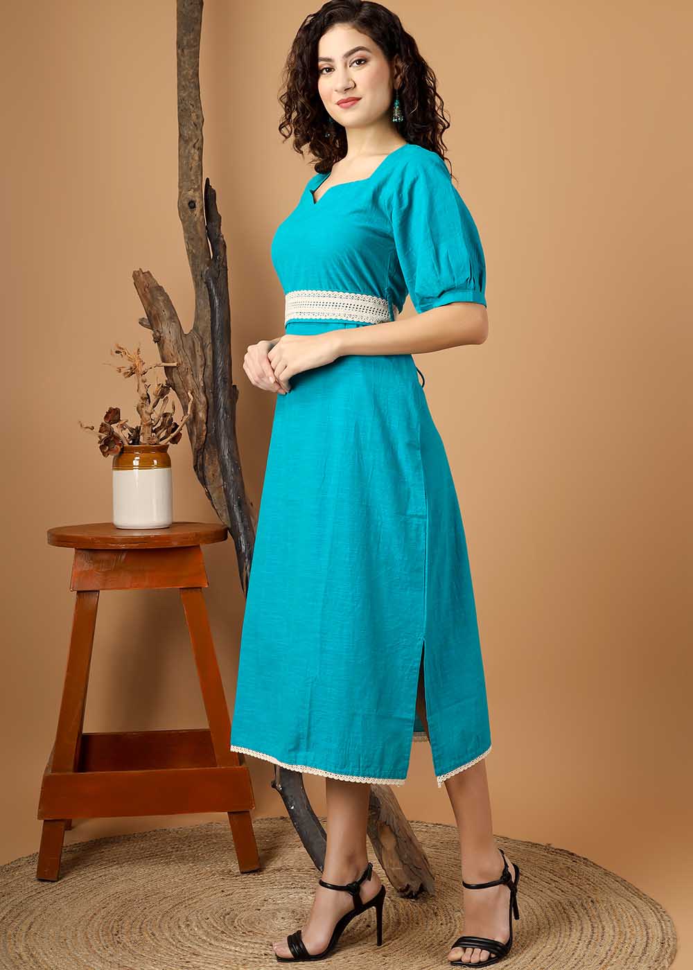 Sheath Dress With Belt