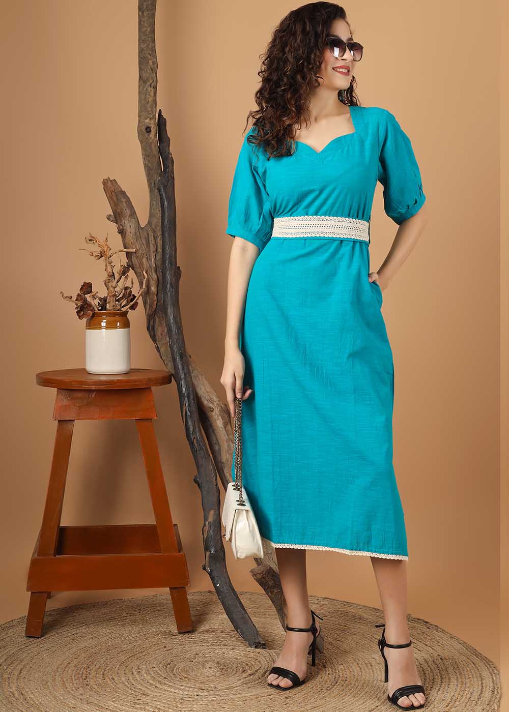 Sheath Dress With Belt