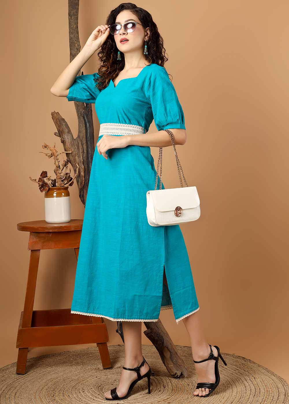 Sheath Dress With Belt