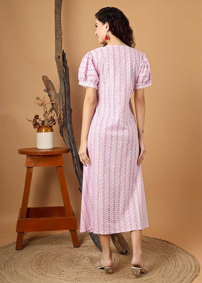 A-Line Dress With Front Slit