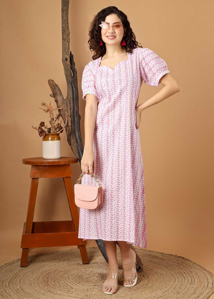 A-Line Dress With Front Slit