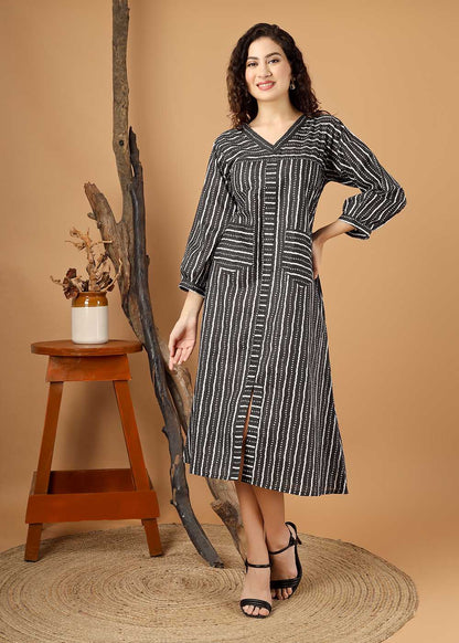 Beautifully Play With Stripe Dress