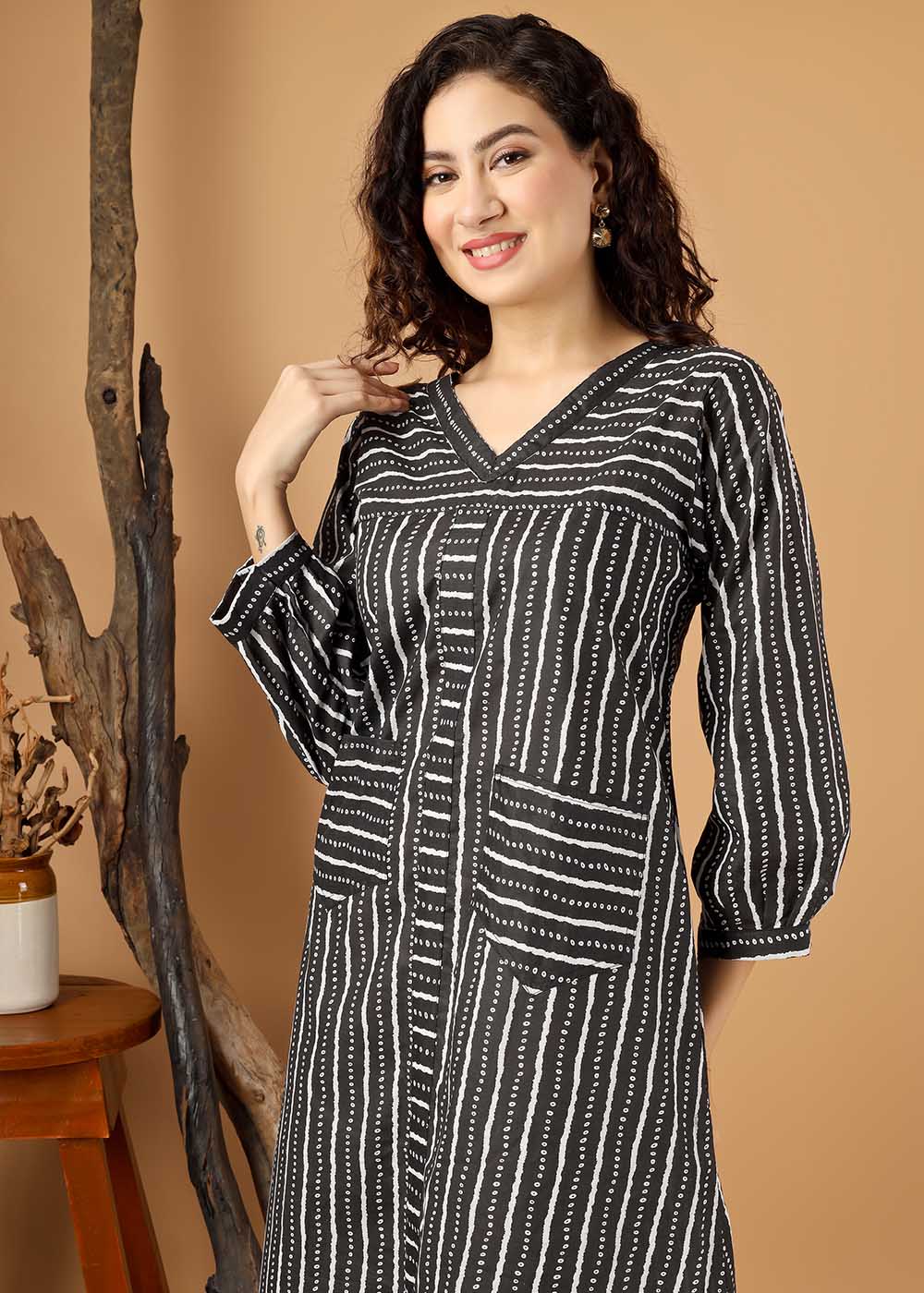 Beautifully Play With Stripe Dress